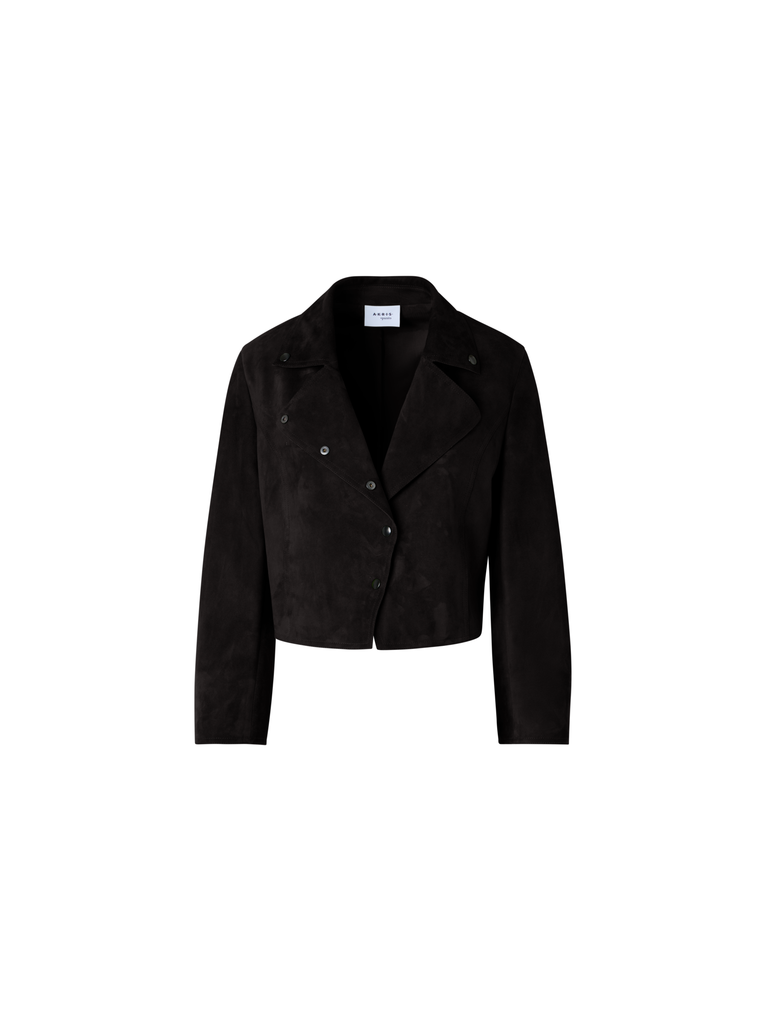 Designer Kurzjacke aus Wildleder - Schwarz
