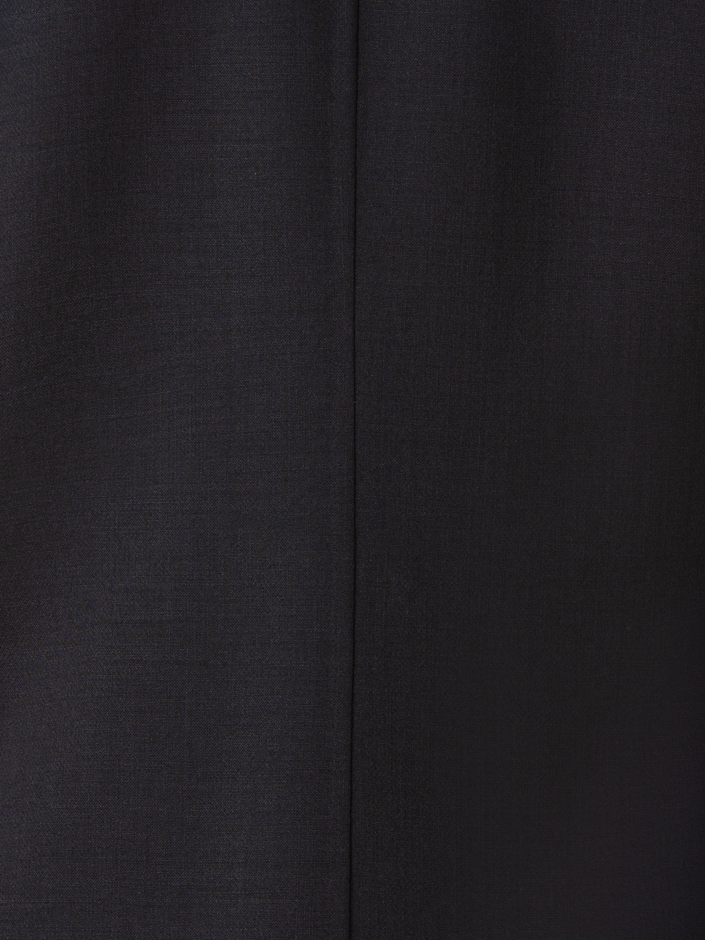 Designer Blazer aus Woll-Doubleface mit Leder-Kragen - Schwarz