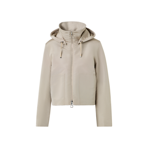 Reversible Jacket in Cashmere Jersey to Silk