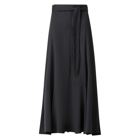 Langer weiter Boho Wollflanell Rock