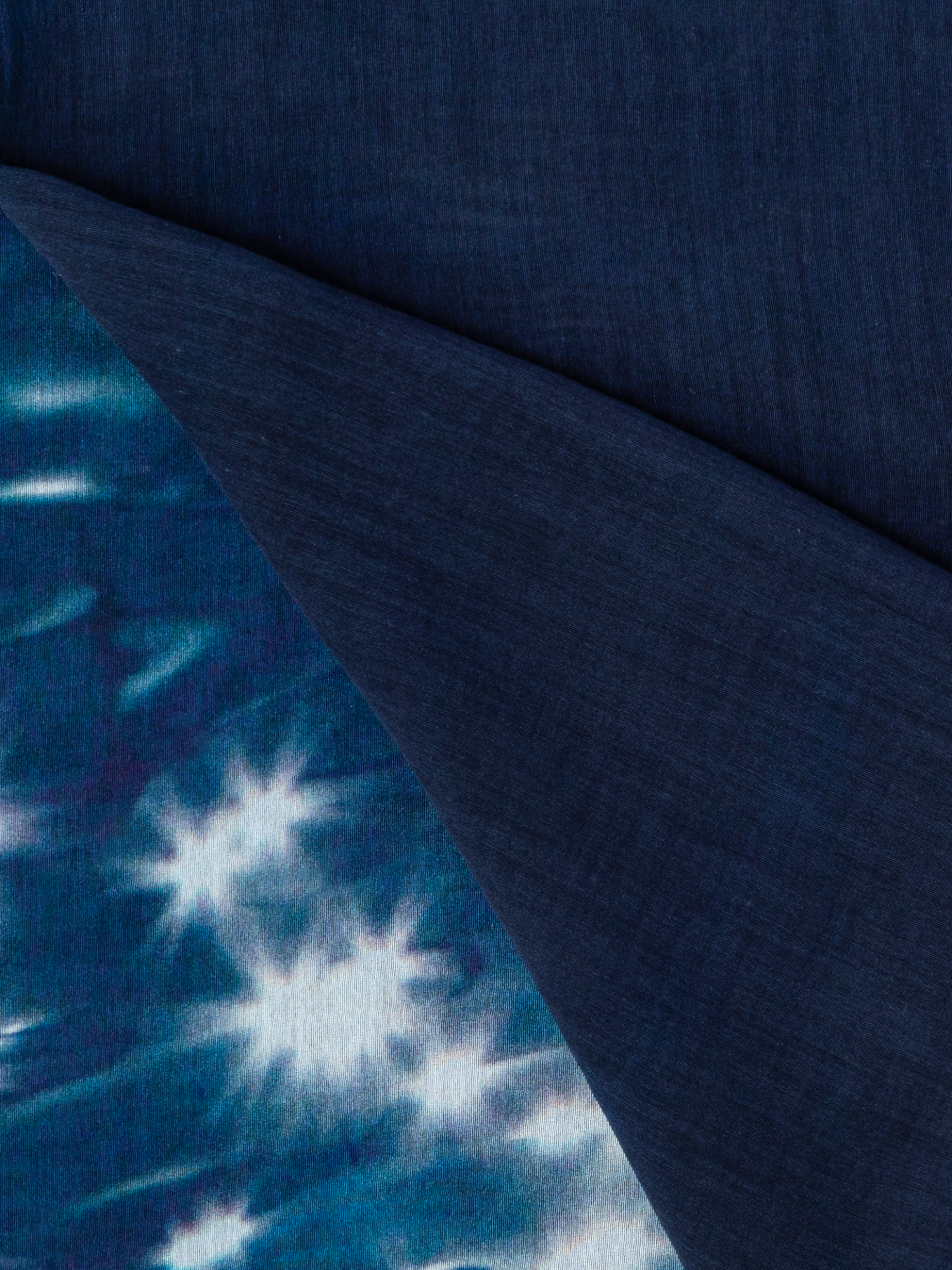 Designer Schal mit Reflecting Sun on Water Druck - Dunkelblau - Blau