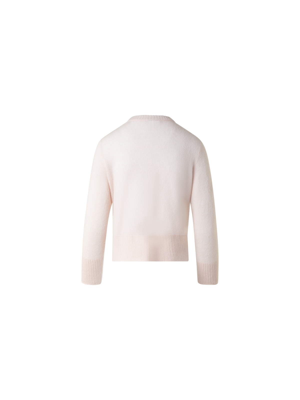 Designer Kaschmir-Seiden-Pullover mit verkürzten Ärmeln - Beige