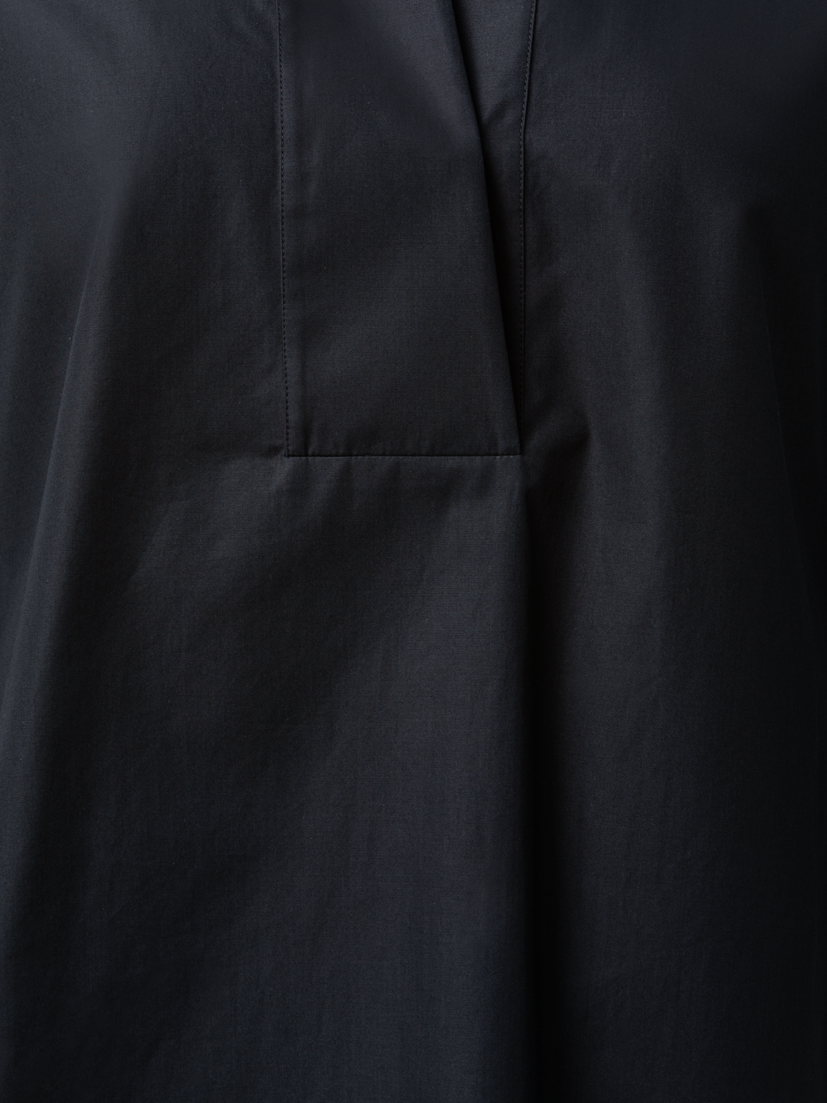 Designer Oversize Bluse aus Baumwolle - Schwarz