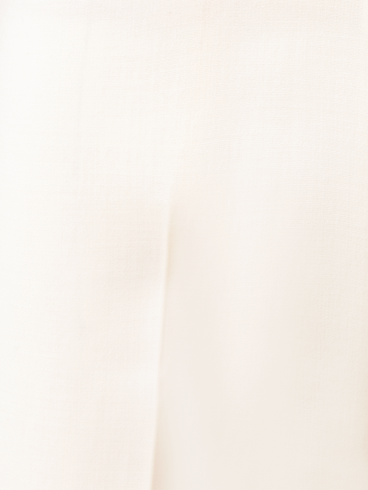 Designer Slim Hose aus Woll-Doubleface - Ecru - Weiss