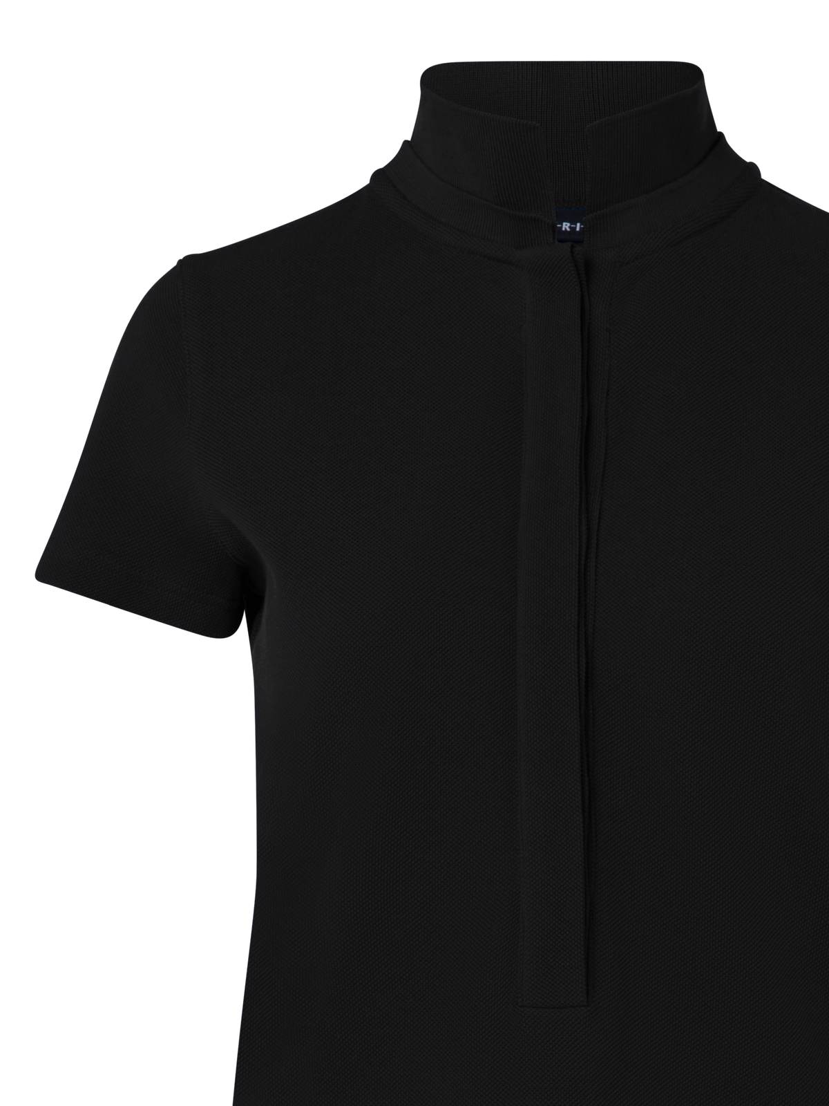 Designer Baumwoll-Poloshirt - Schwarz