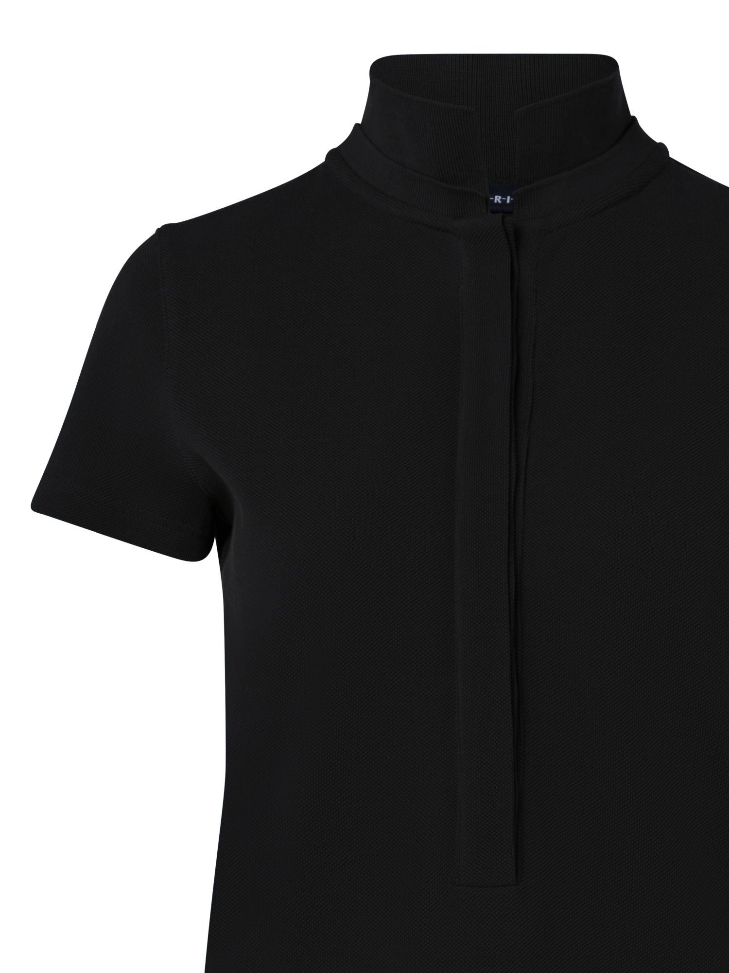 Designer Baumwoll-Poloshirt - Schwarz