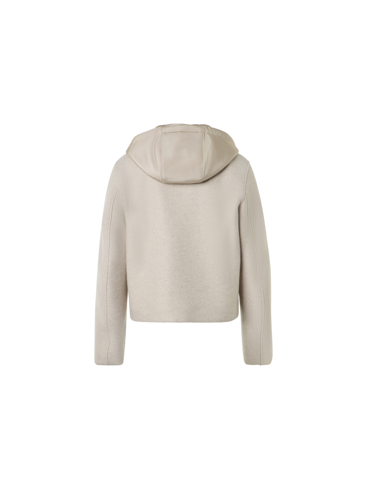 Designer Wendejacke aus Kaschmirjersey und Seide - Beige