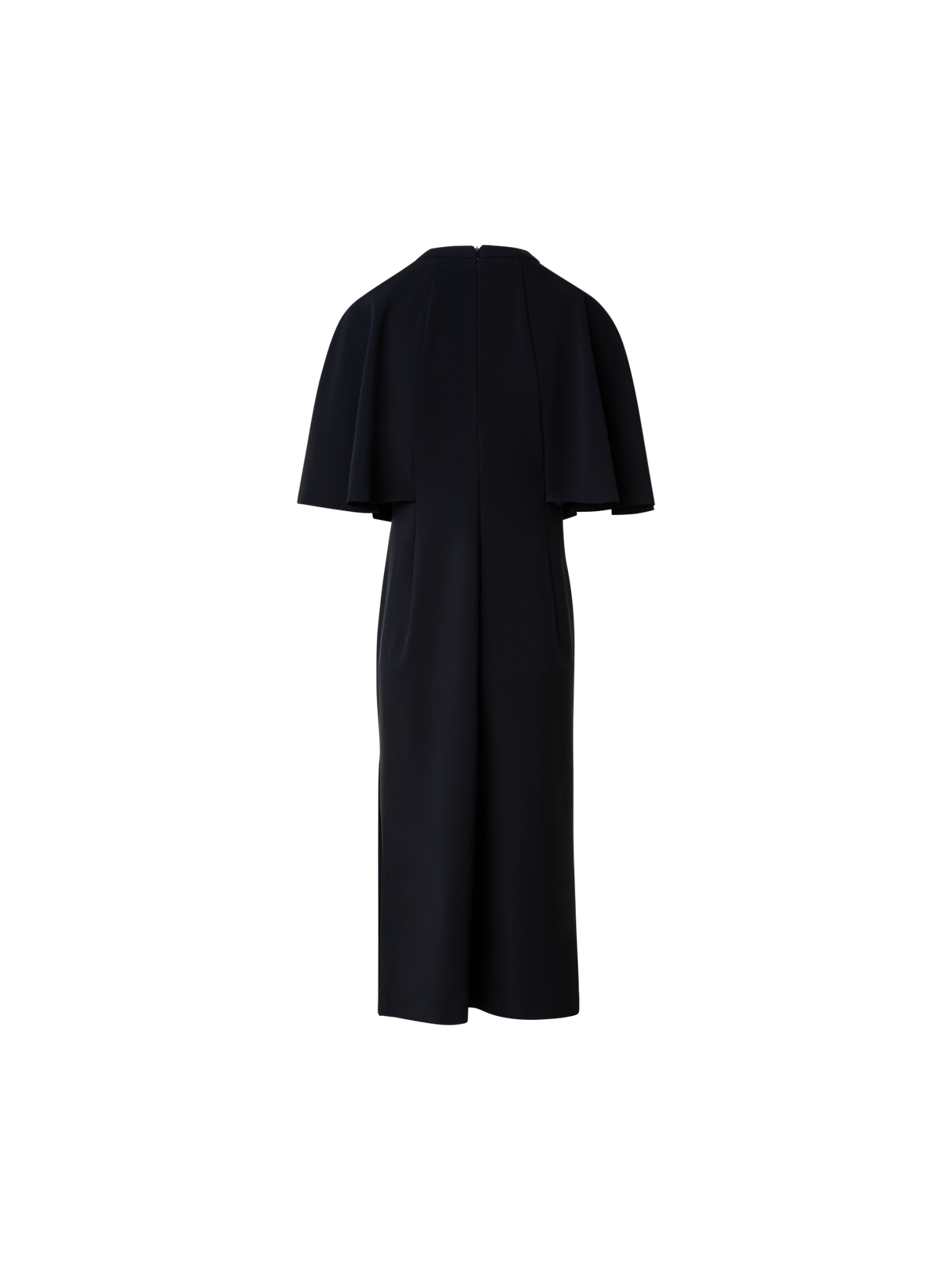 Designer Jersey-Midikleid mit Kimono-Ärmeln - Schwarz