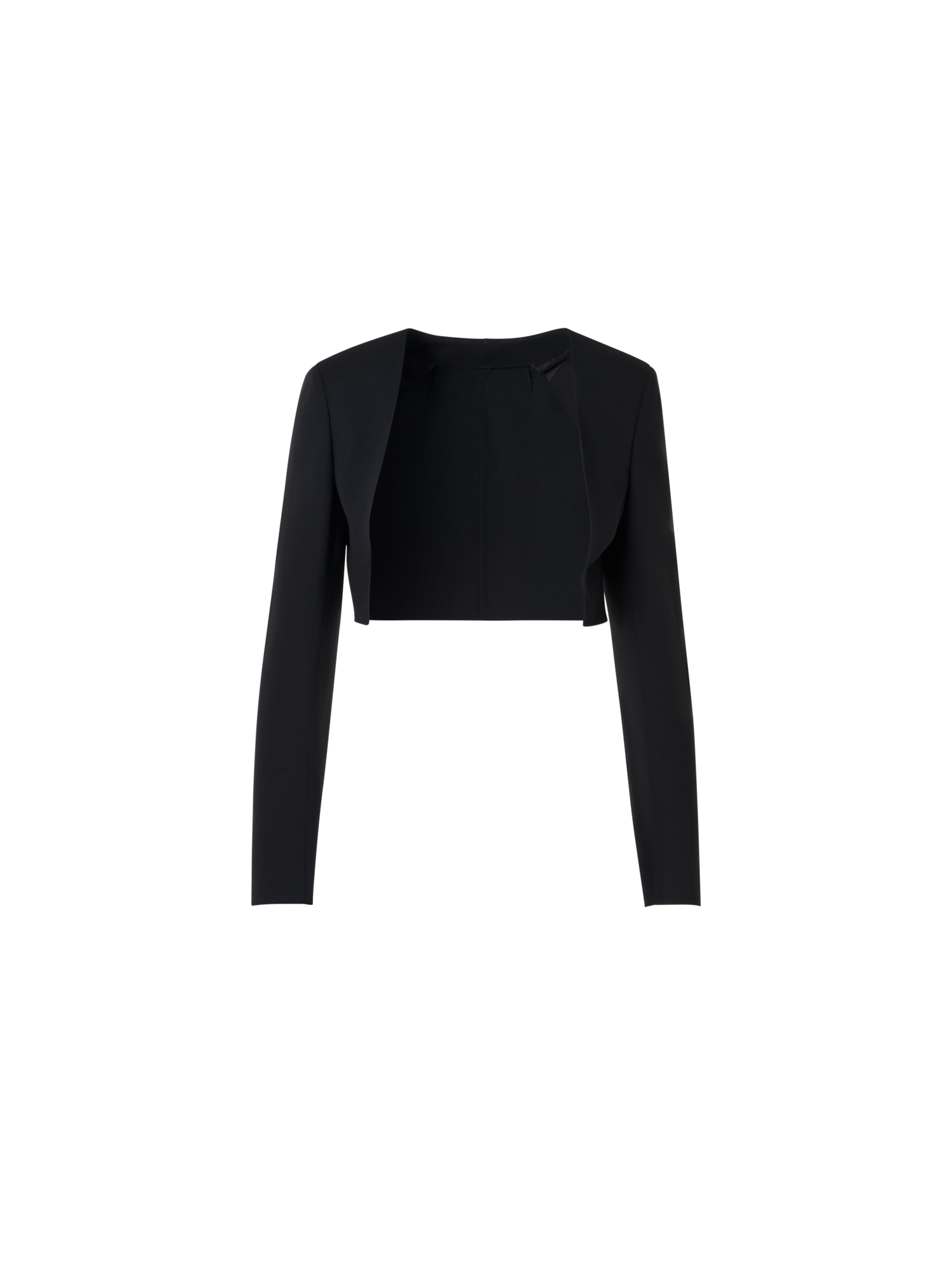 Designer Helline Asymmetrische Jacke mit abnehmbarem Bolero - Schwarz