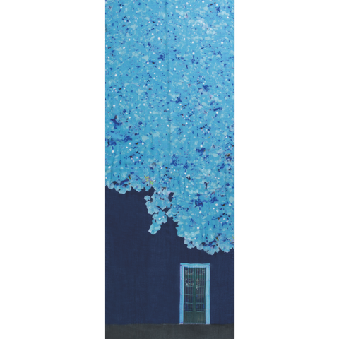 Schal mit Bougainvillea Porta-Druck