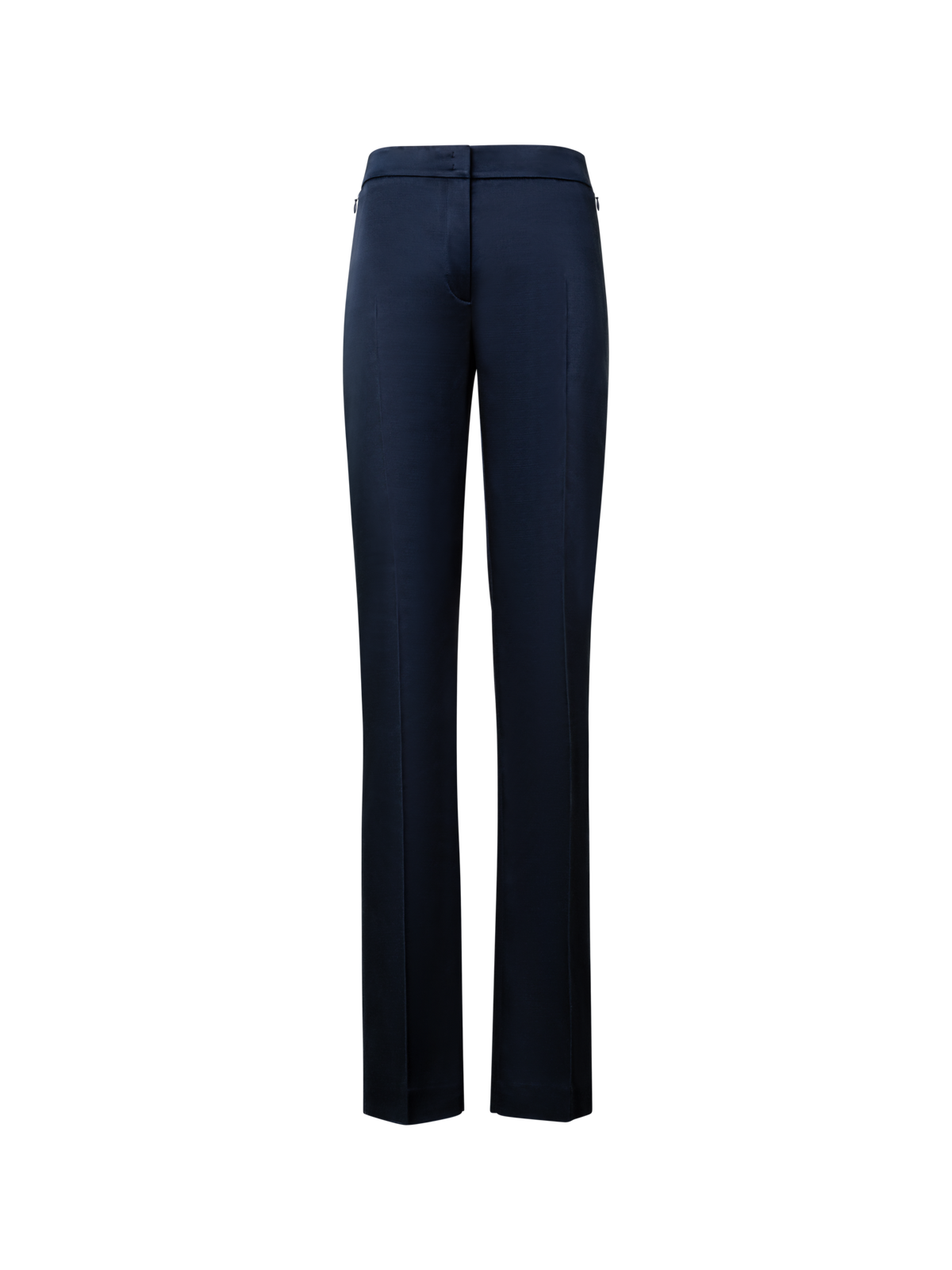 Designer Gerade Hose aus Woll-Satin