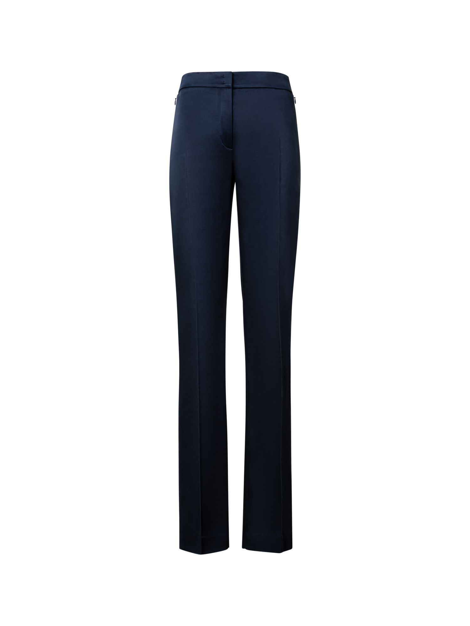 Designer Gerade Hose aus Woll-Satin