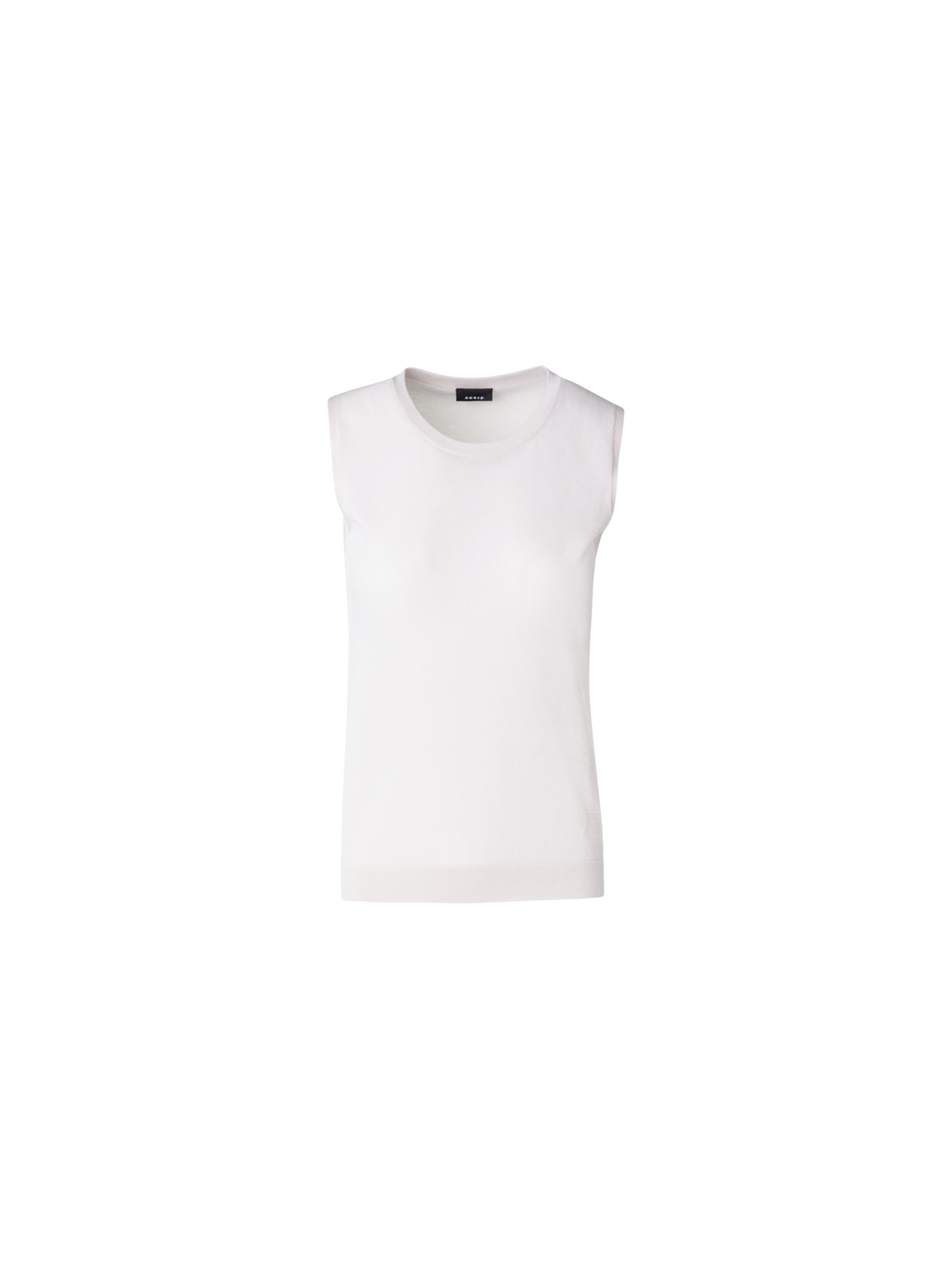 Designer Strickoberteil aus Stretch-Baumwolle - Grau - Beige