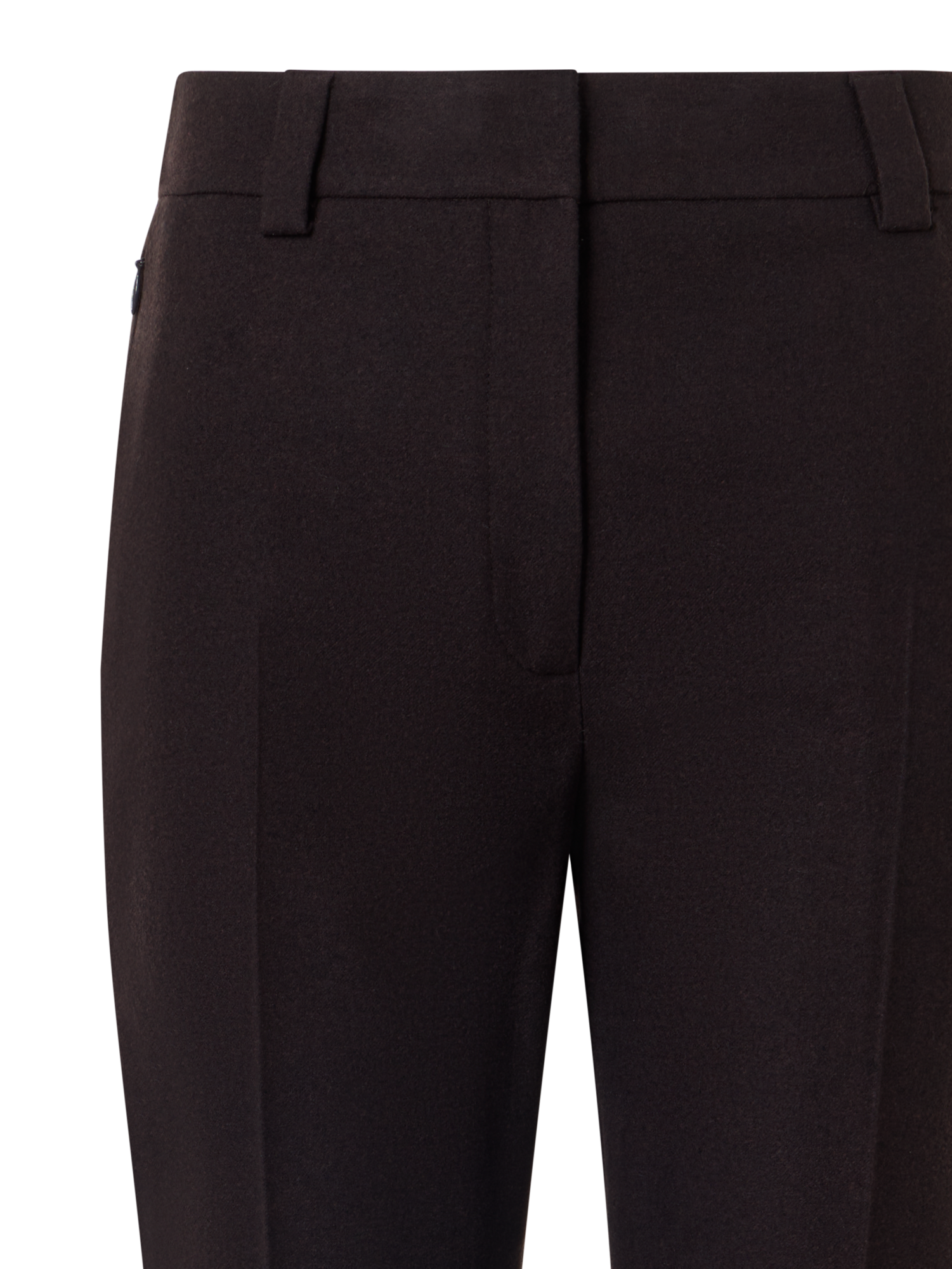 Designer Tapered Flanellhose mit Umschlag