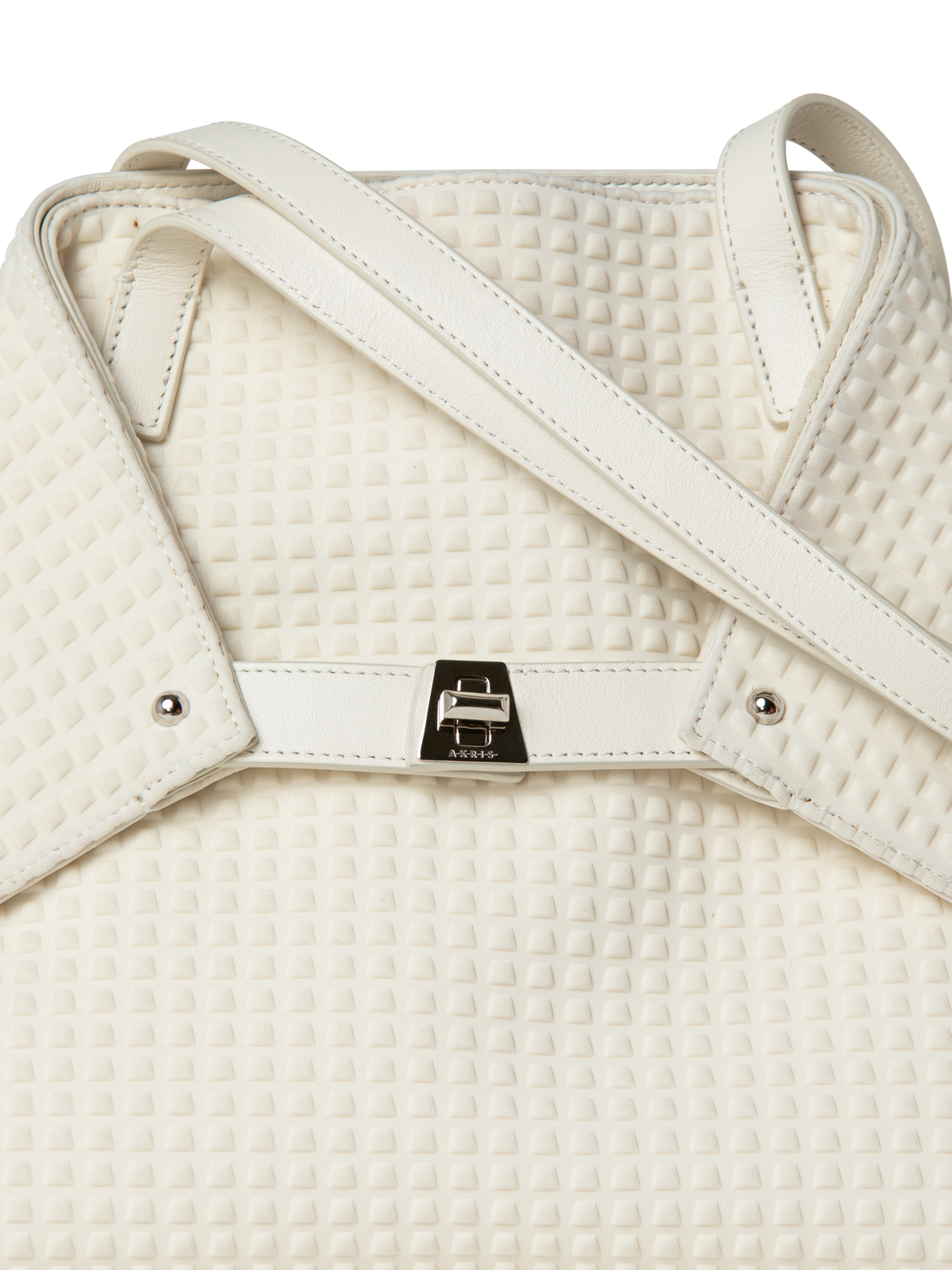 Designer Ai Small Shoulder Tote - Weiss