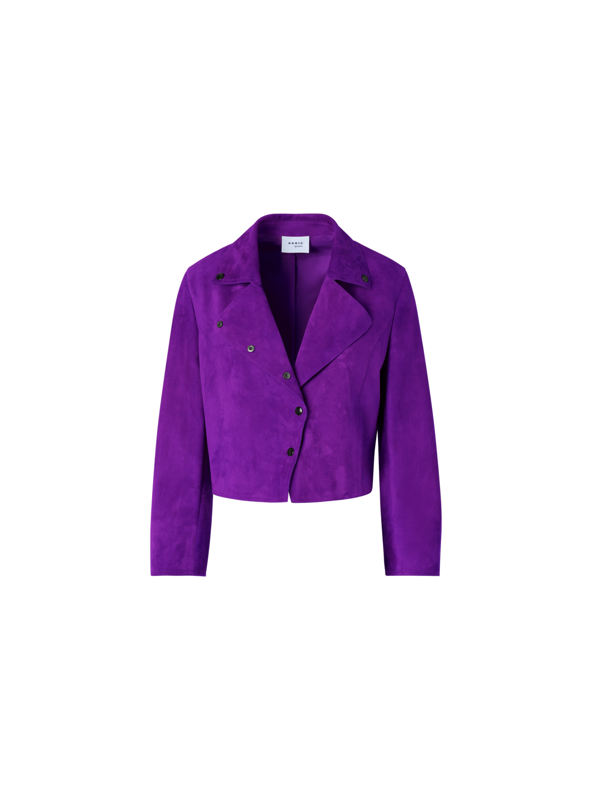 Designer Kurzjacke aus Wildleder - Violett