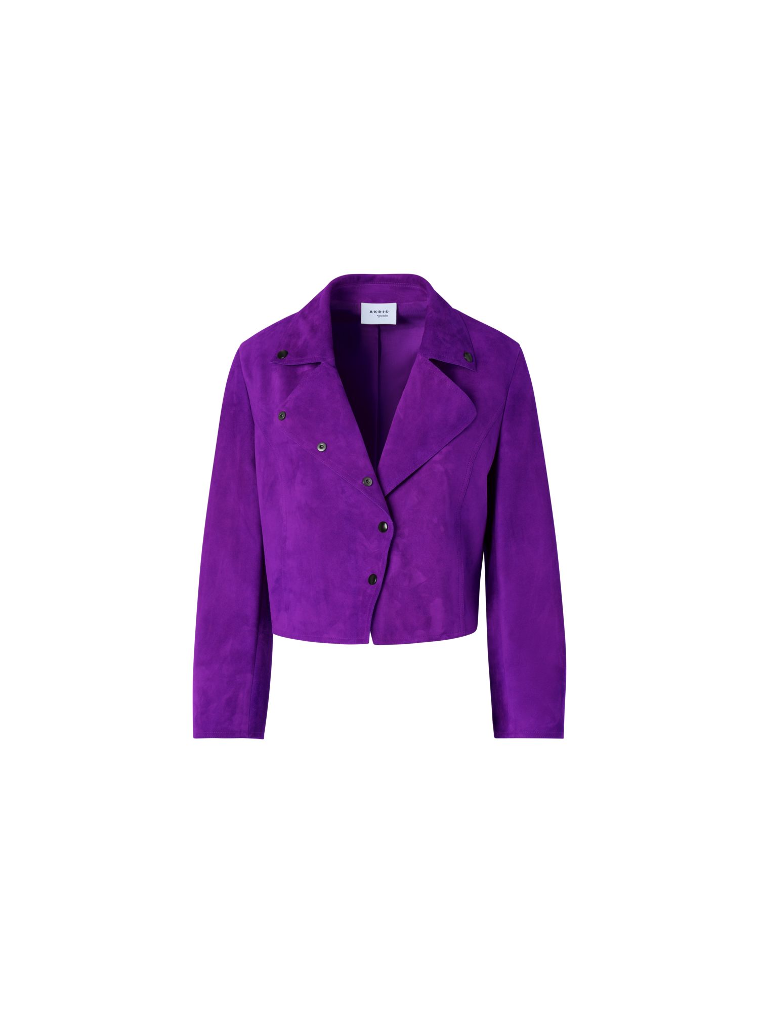Designer Kurzjacke aus Wildleder - Violett