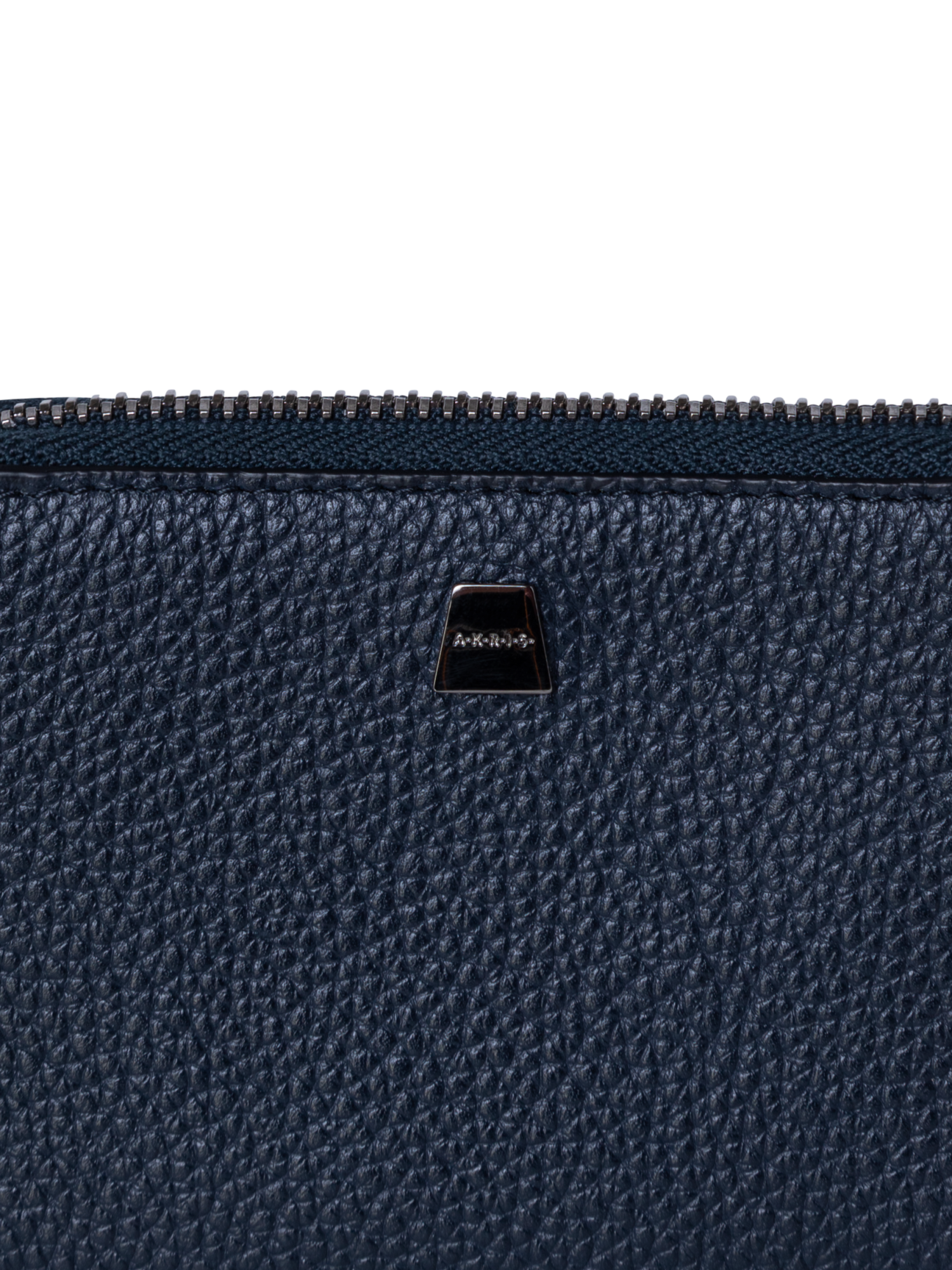 Designer Small Zip Around Wallet - Schwarz - Dunkelblau - Blau