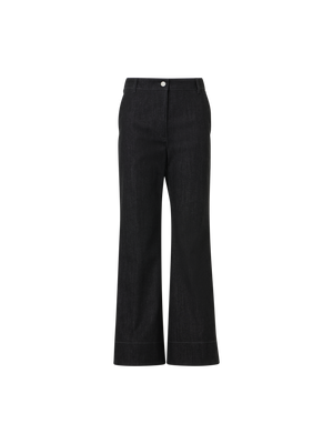Designer Bootcut-Jeanshose aus Baumwolle - Schwarz