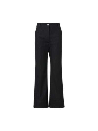 Designer Bootcut-Jeanshose aus Baumwolle - Schwarz