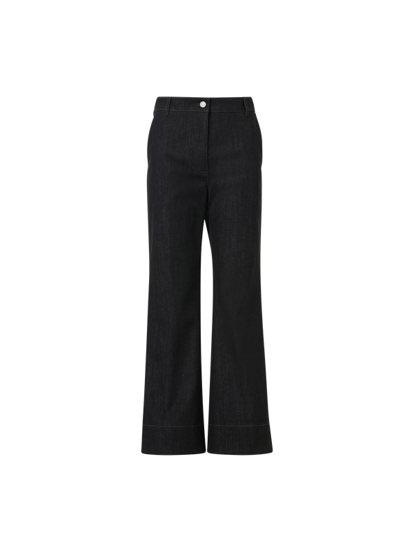 Designer Bootcut-Jeanshose aus Baumwolle - Schwarz