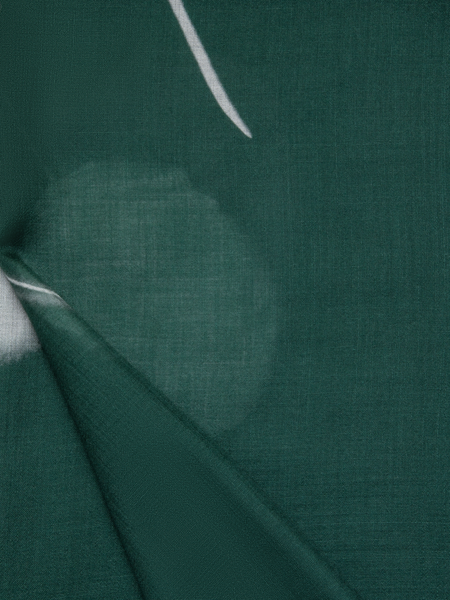 Designer Schal aus Kaschmir-Seide mit Dandelion Druck - Grün - Bunt