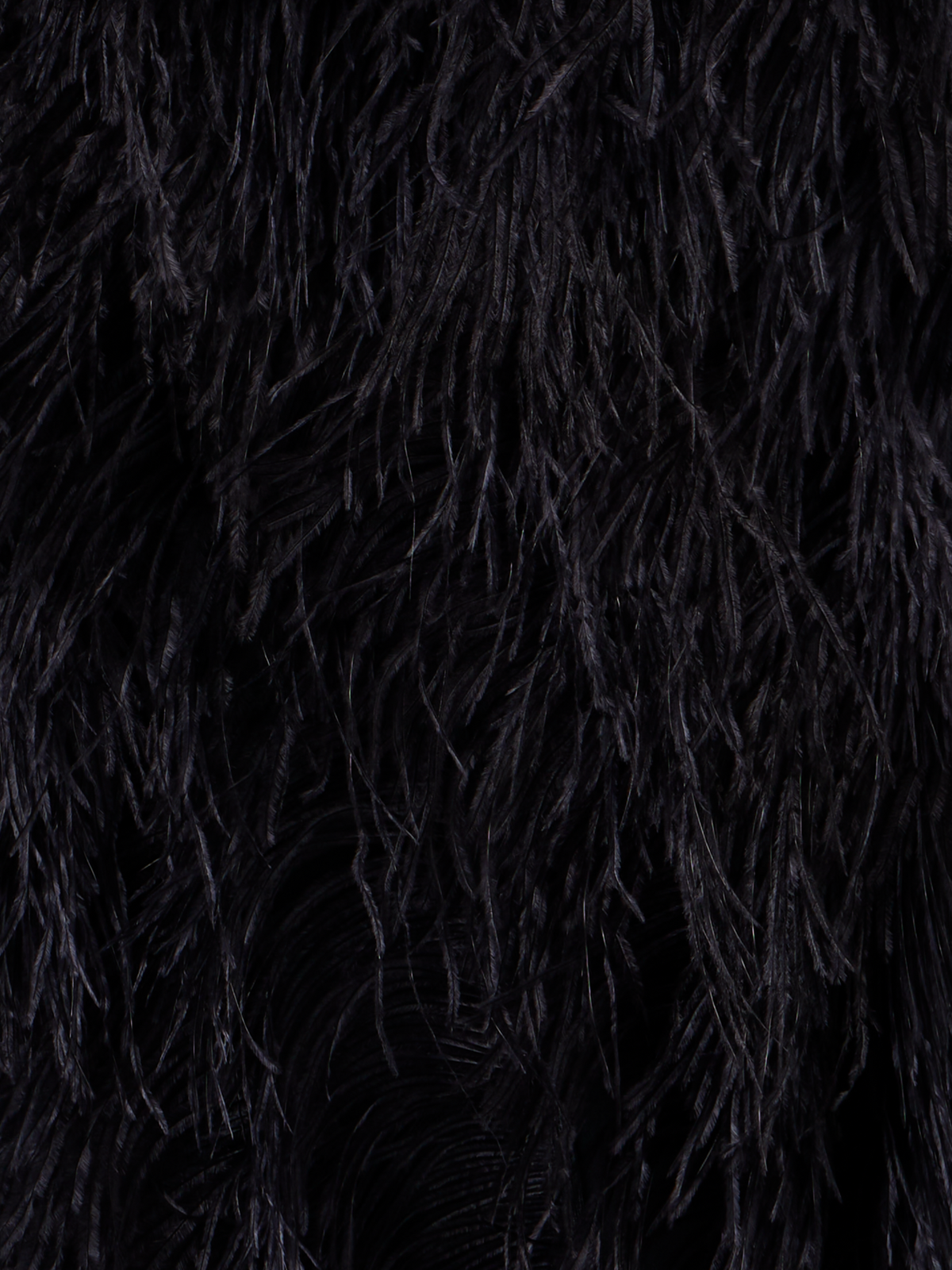 Designer Woll Doubleface Feathered Pencil Skirt - Schwarz