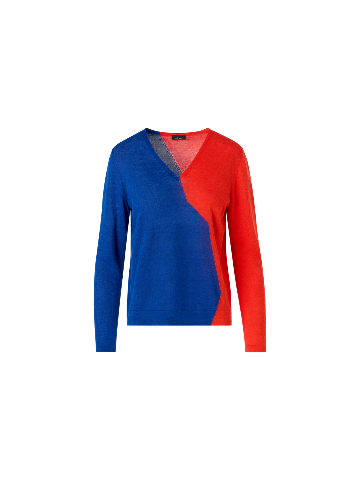 Designer Oversize-Pullover mit High-Plains-Intarsie - Bunt