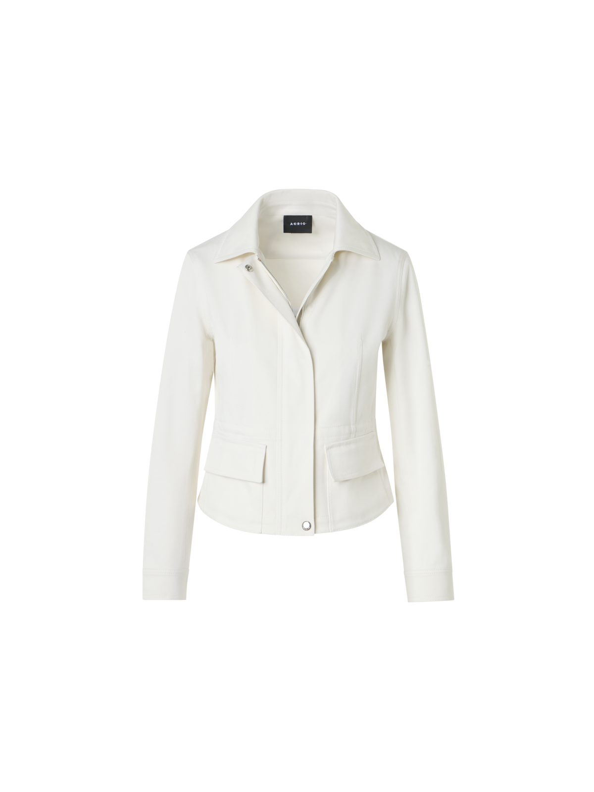 Designer Hugh Cargojacke aus Baumwolldenim - Ecru