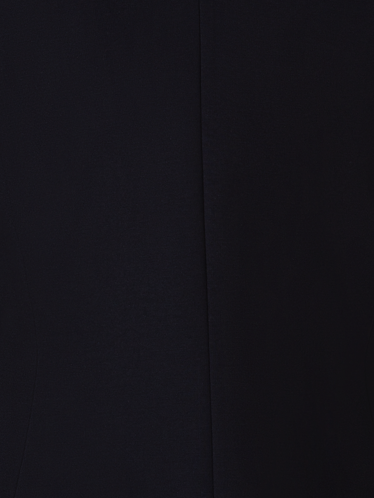 Designer Jersey Blazer mit Faux-Leder-Kragen - Schwarz