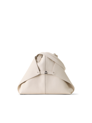 Designer Ai Medium Shoulder Tote - Beige