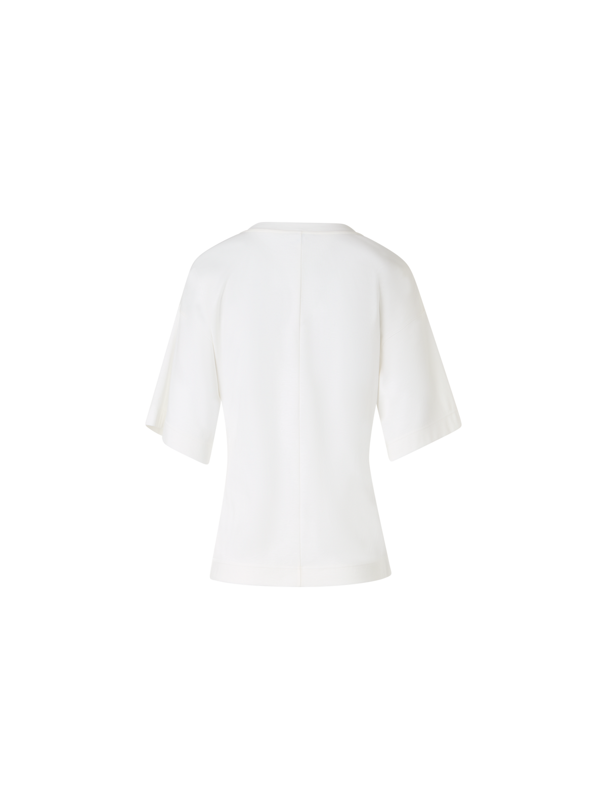 Designer Kurzärmeliges T-Shirt mit Punto Dot Applikation - Weiss