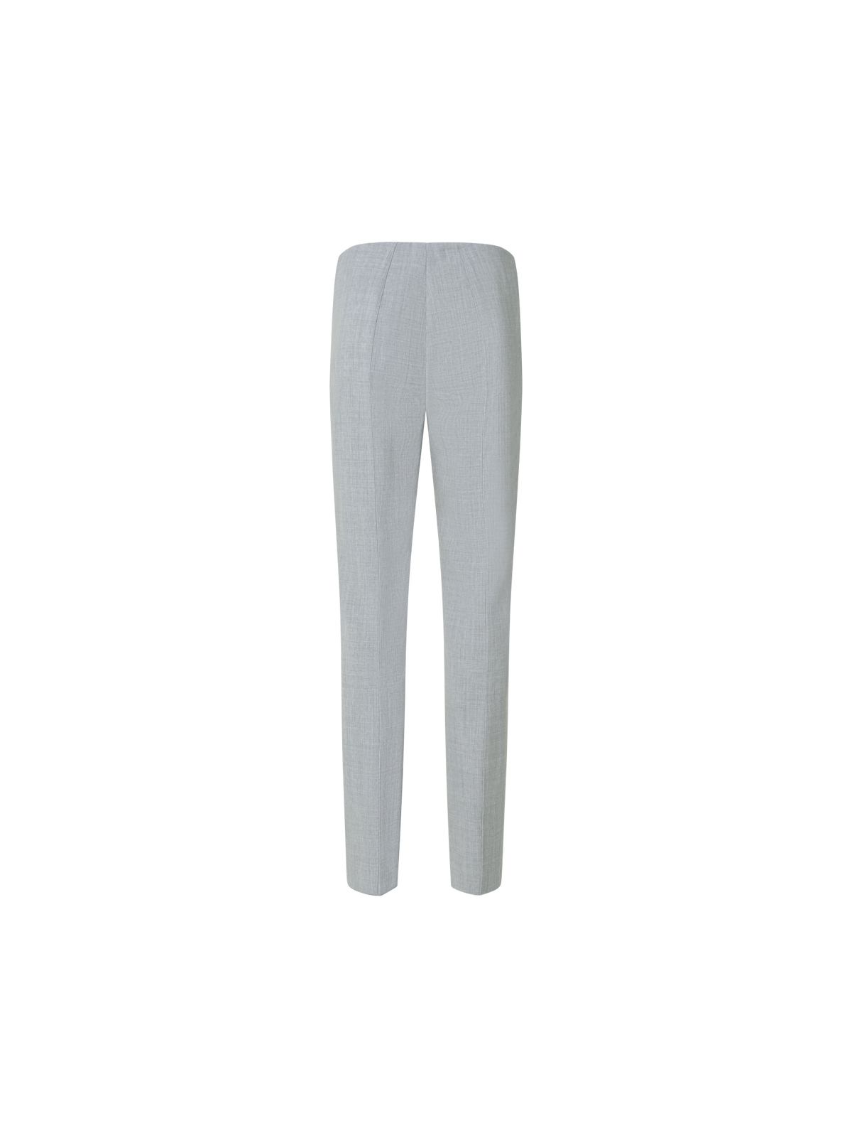 Designer Slim Hose aus Woll-Doubleface - Grau