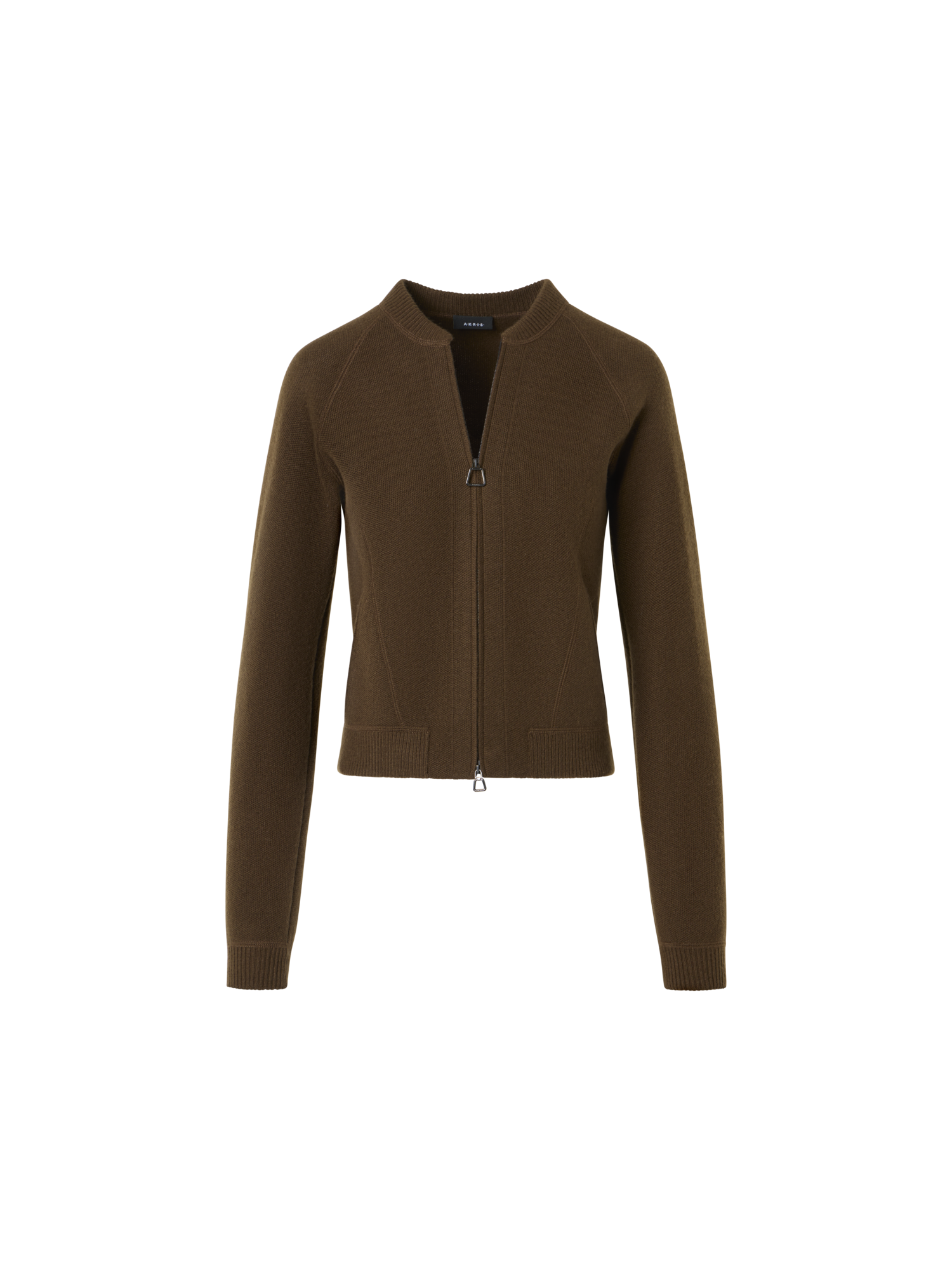 Designer Kurzer Cardigan aus Kaschmir-Piqué