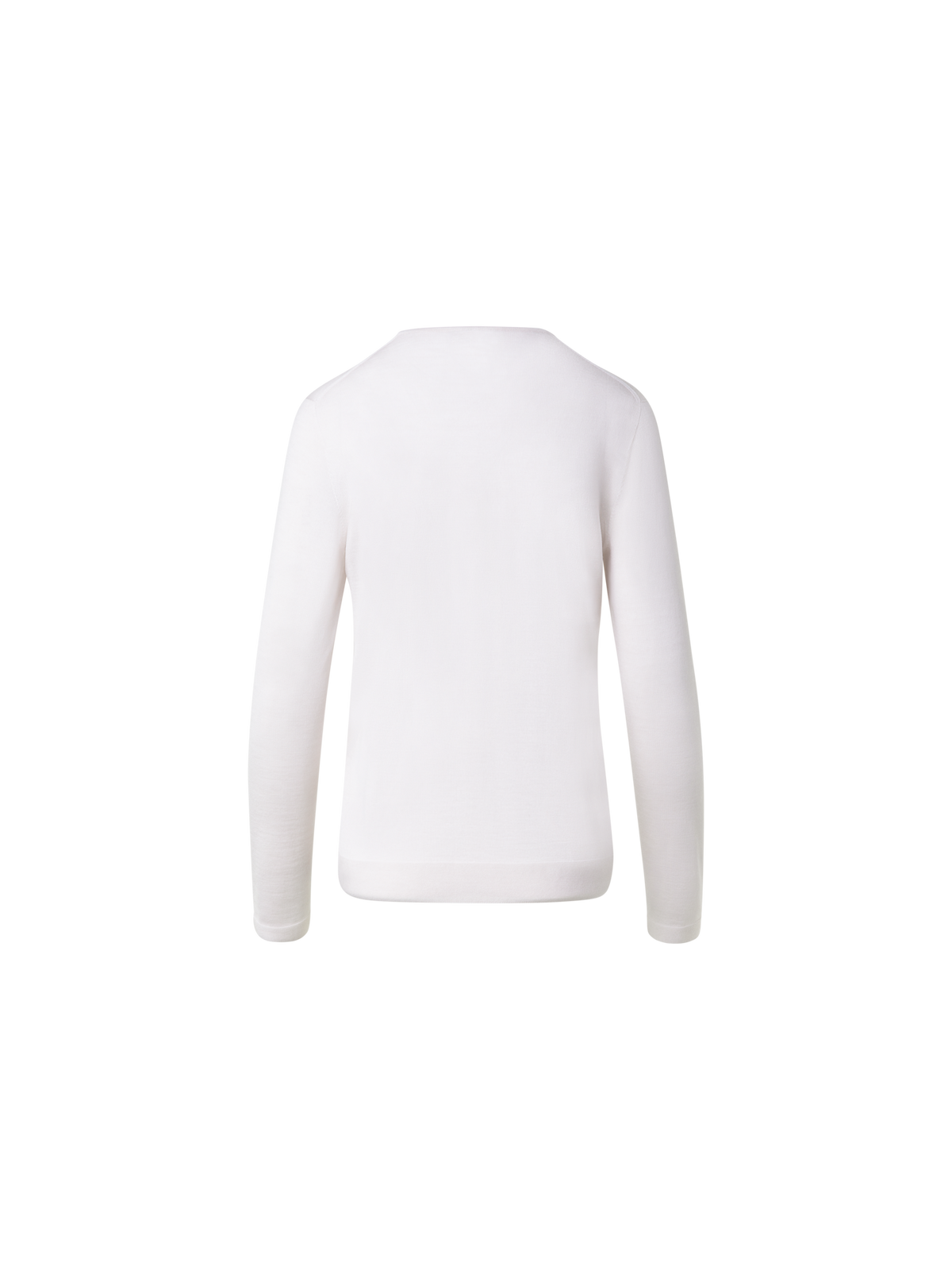 Designer Nahtloser Pullover aus Kaschmir und Seide - Ecru - Beige - Weiss