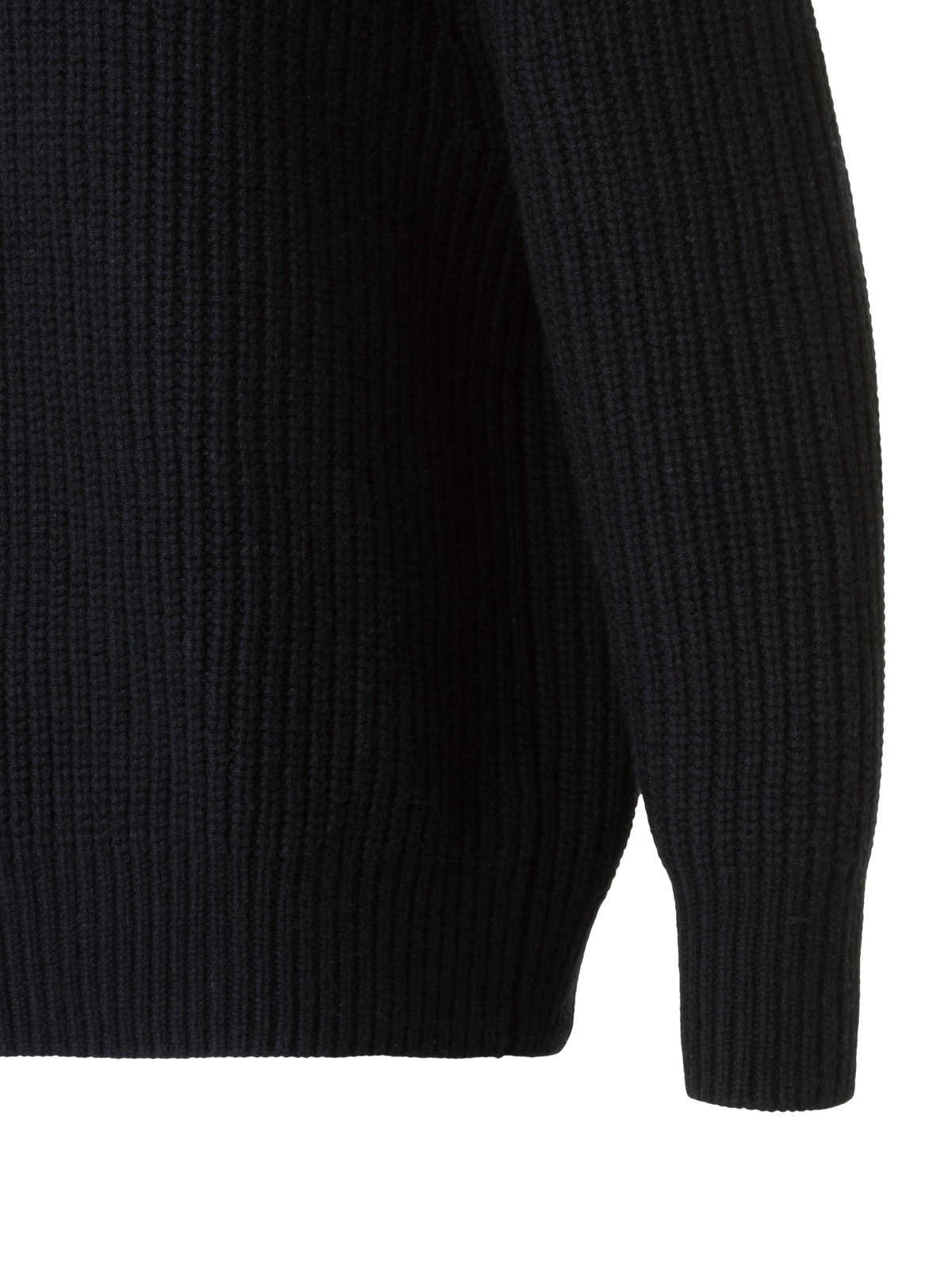 Designer Oversized Wolle Kaschmir Stehkragen Pullover - Schwarz