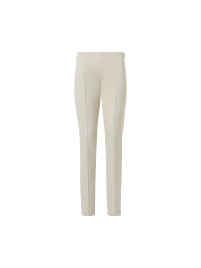 Designer Melissa schmale Hose aus Stretch-Baumwolle - Beige