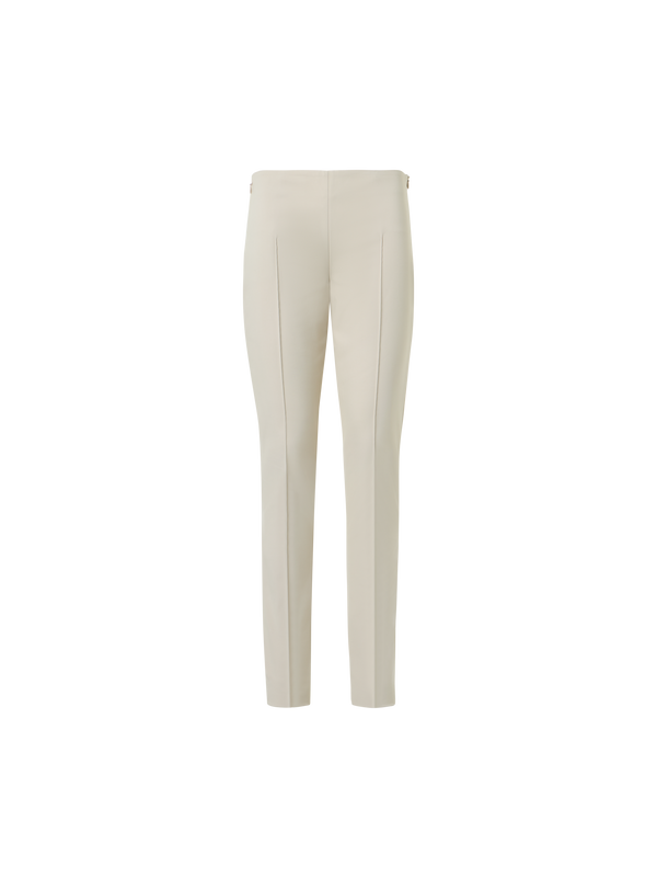 Designer Melissa schmale Hose aus Stretch-Baumwolle - Beige