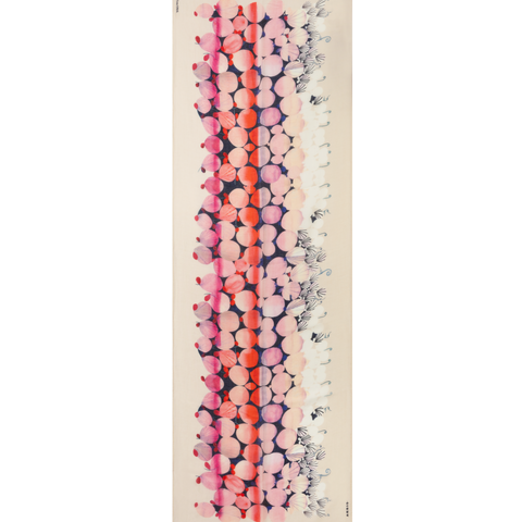 Cashmere Scarf with Silver Dollars Print