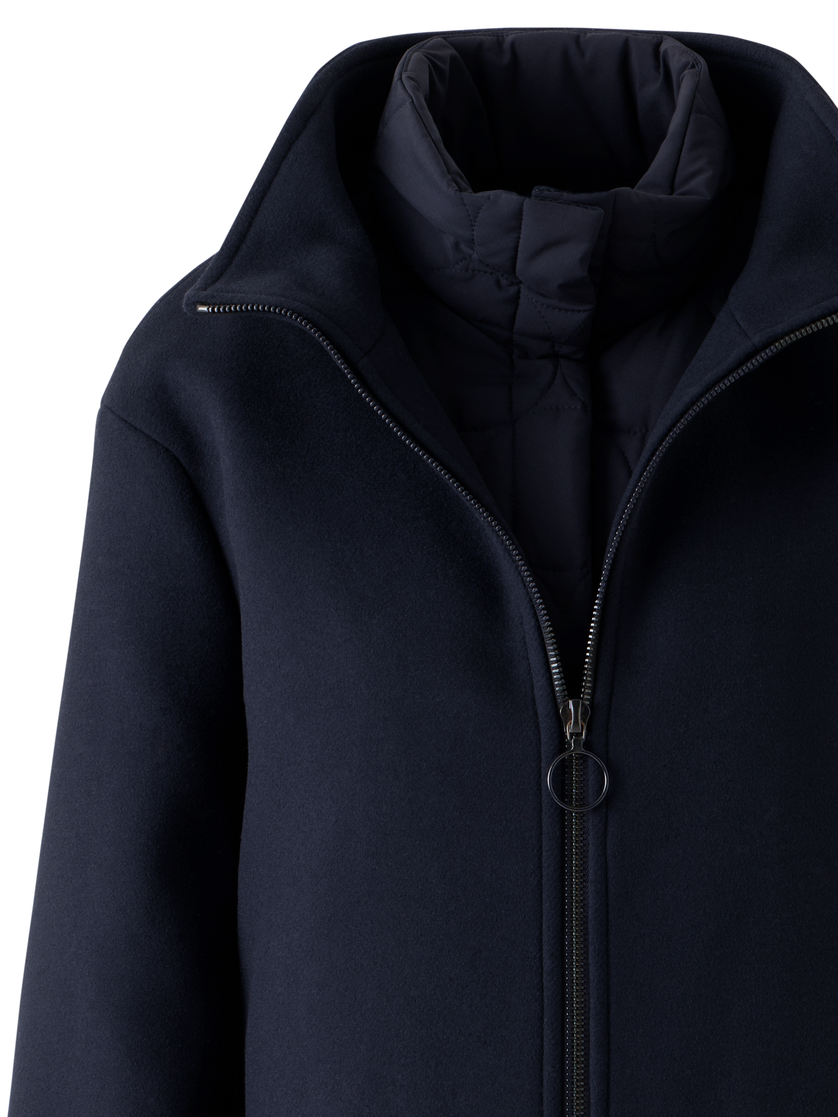 Designer 3-in-1 Kurzmantel - Dunkelblau - Blau