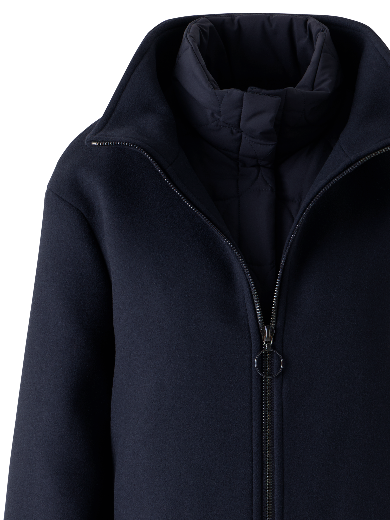 Designer 3-in-1 Kurzmantel - Dunkelblau - Blau