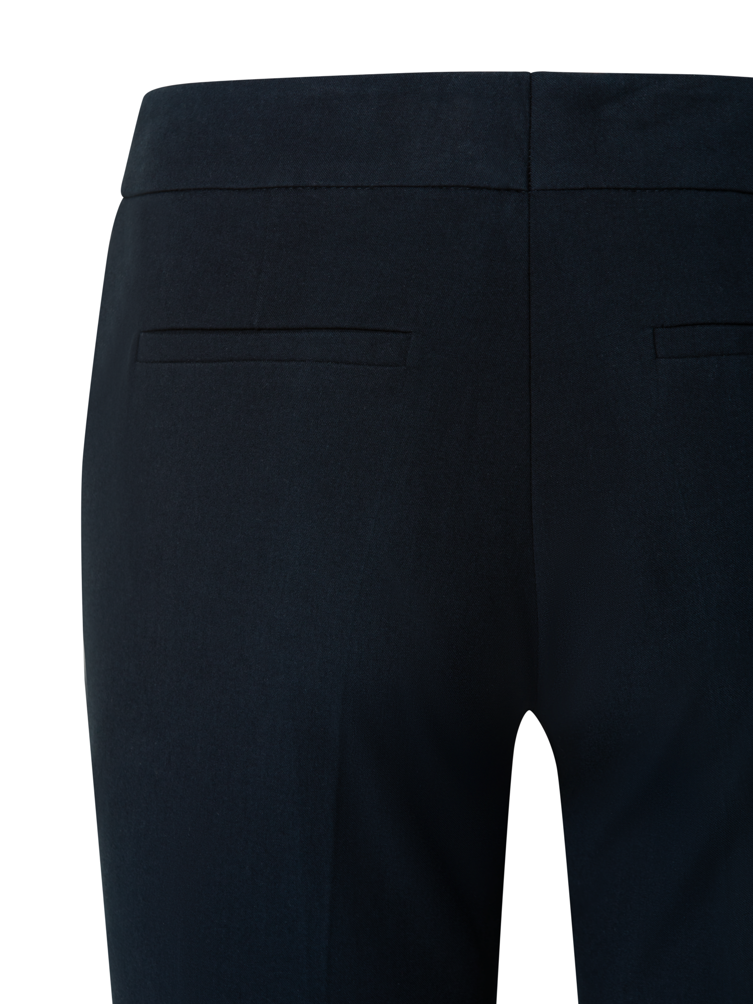 Designer Cropped Slim-Fit Hose aus Baumwolle - Dunkelblau - Blau