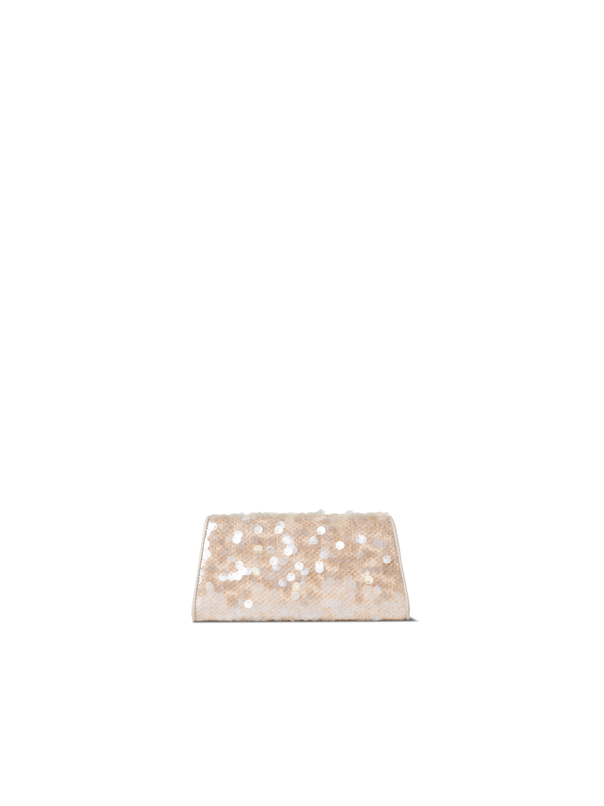 Designer Anouk Mini Trapezoid Clutch - Ecru - Rosa - Weiss