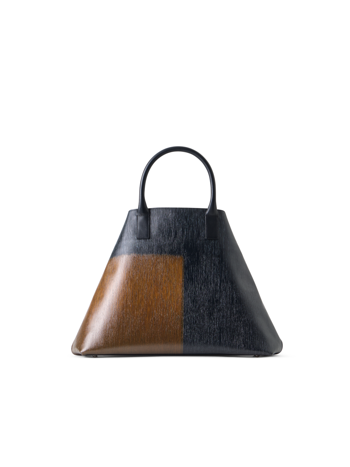 Designer Ai Medium Henkeltasche aus 3D-Print-Kalbsleder - Bunt
