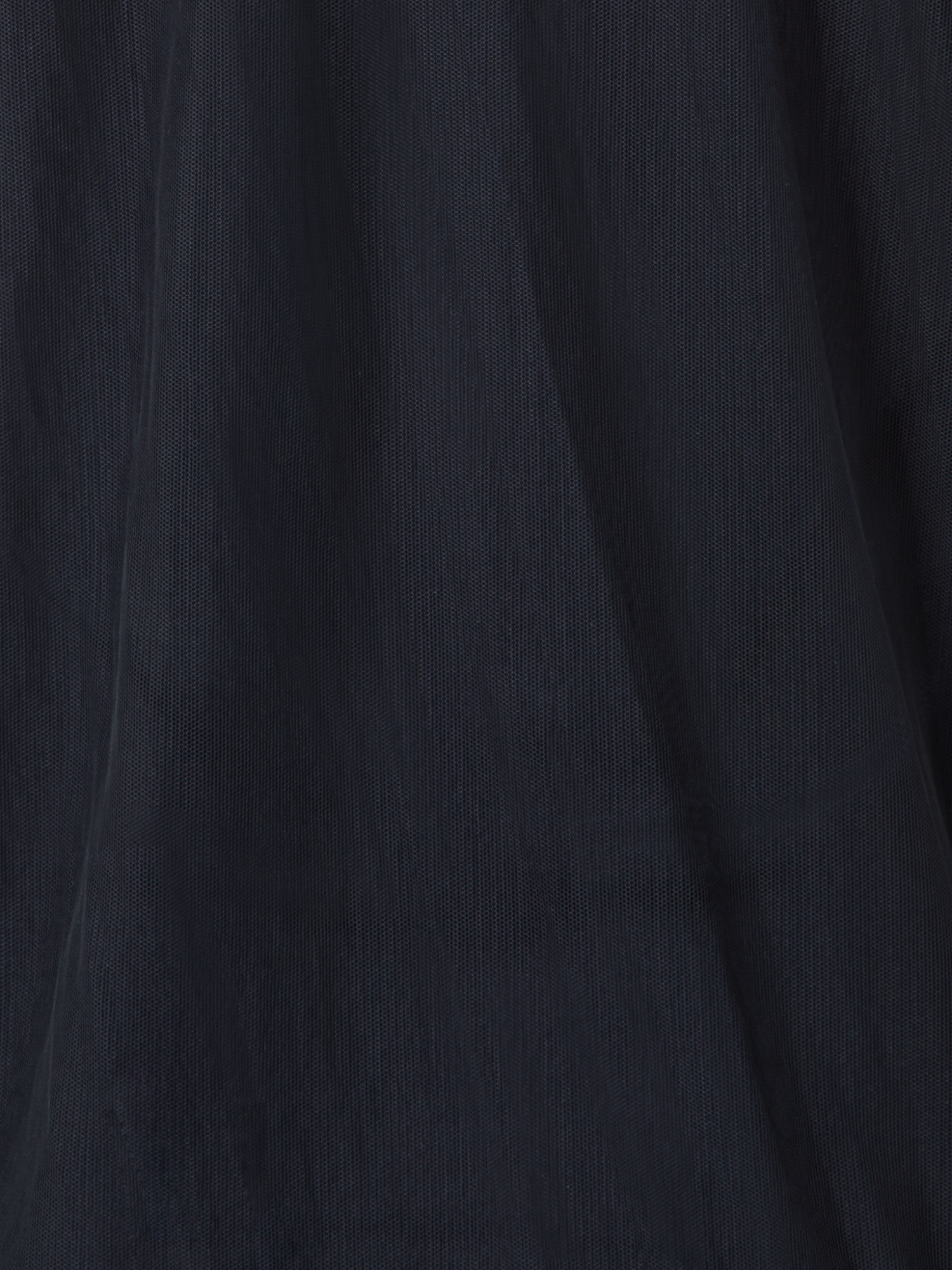 Designer Transparentes Tüll-T-Shirt mit Tanktop - Schwarz