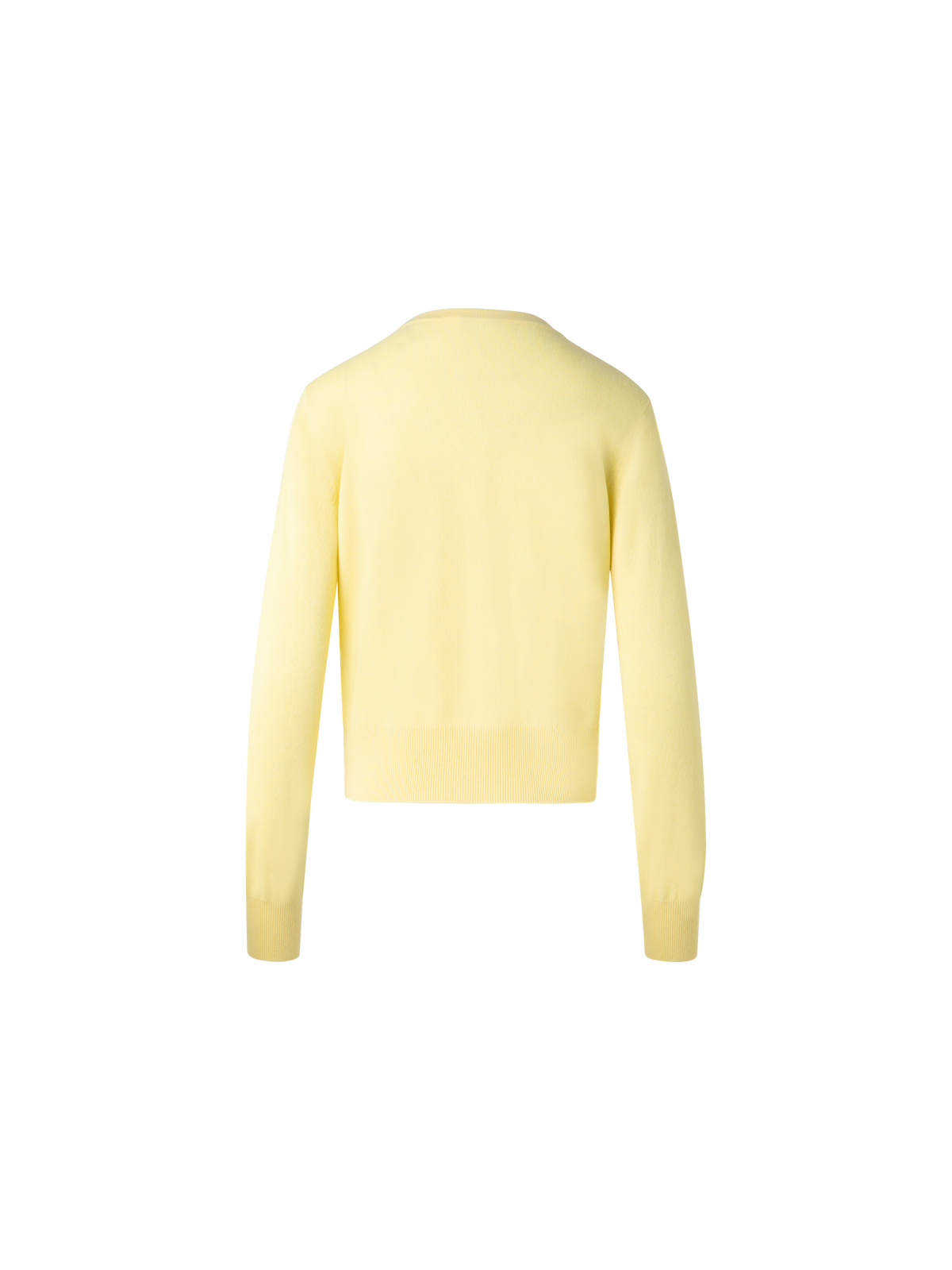 Designer Kaschmirpullover mit transparentem Streifen - Gelb