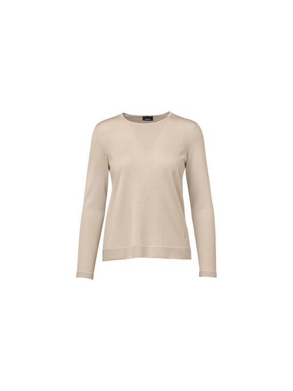 Designer Pullover aus Kaschmir mit Seide - Beige