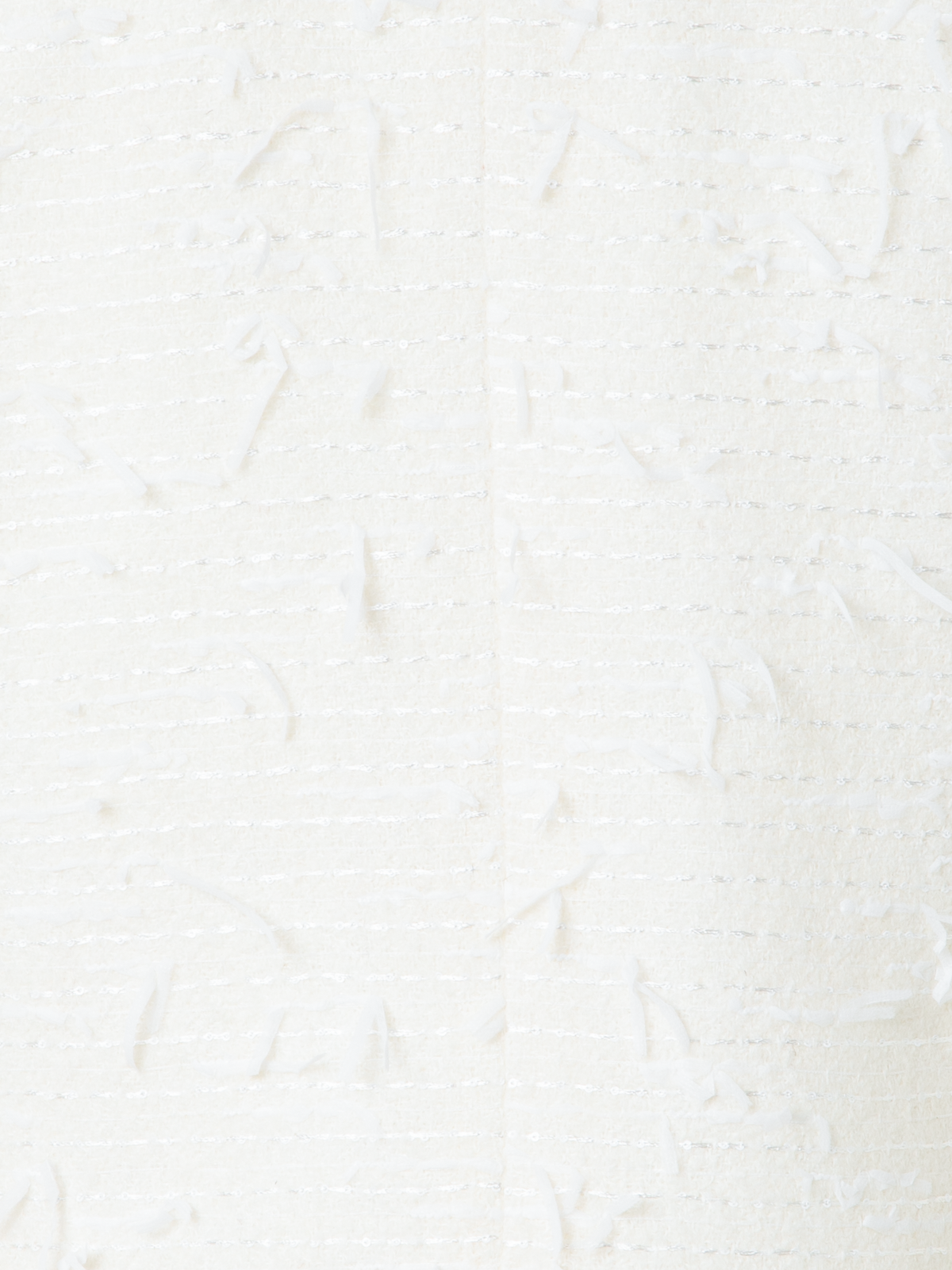 Designer Kurze Boxy-Pailletten-Jacke - Ecru - Weiss