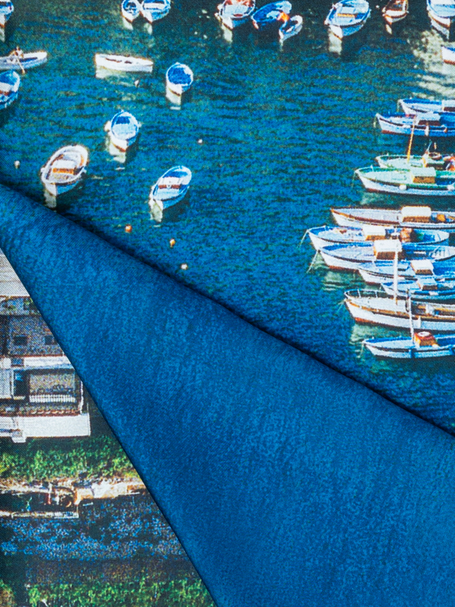 Designer Schal aus Seide mit Marina Grande Druck - Bunt