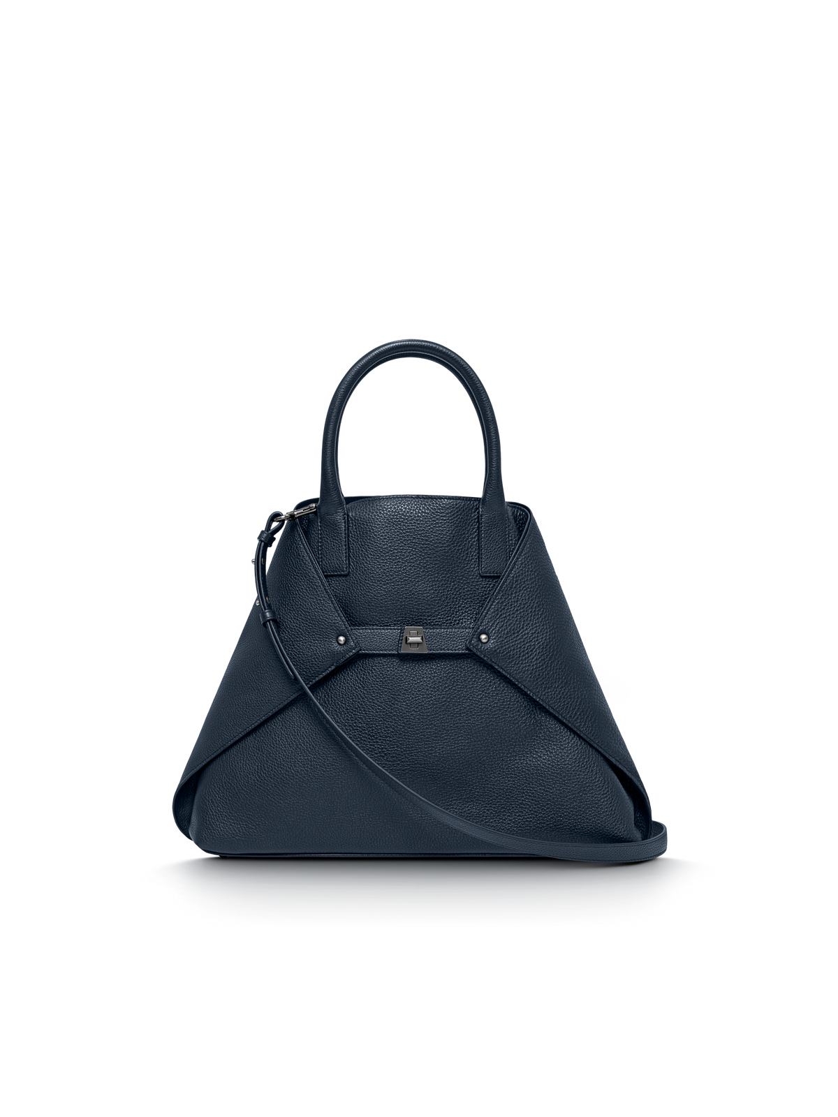 Designer Ai Medium Top Handle Tote - Dunkelblau - Blau